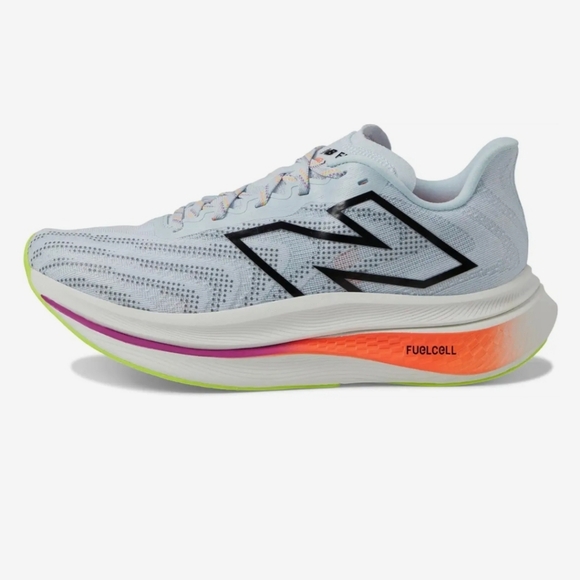 New Balance Men's Running Shoes - White and Neon - Picture 4 of 15